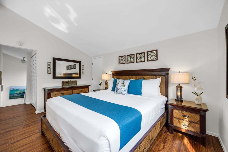 Peaceful bedroom sanctuary designed for comfort and relaxation.
