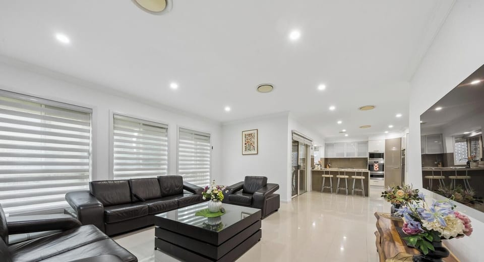 Clean and inviting living area for your stay