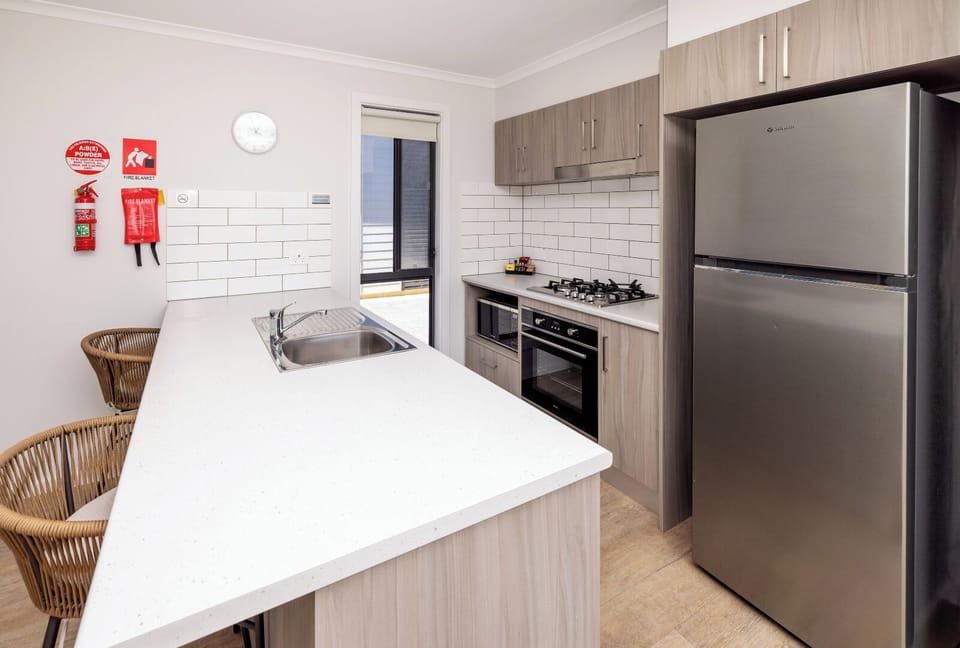 Villa, 2 Bedrooms, Beach View | Private kitchen | Full-size fridge, microwave, stovetop, toaster