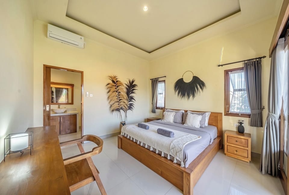 Villa, Balcony, Pool View | In-room safe, desk, blackout drapes, iron/ironing board