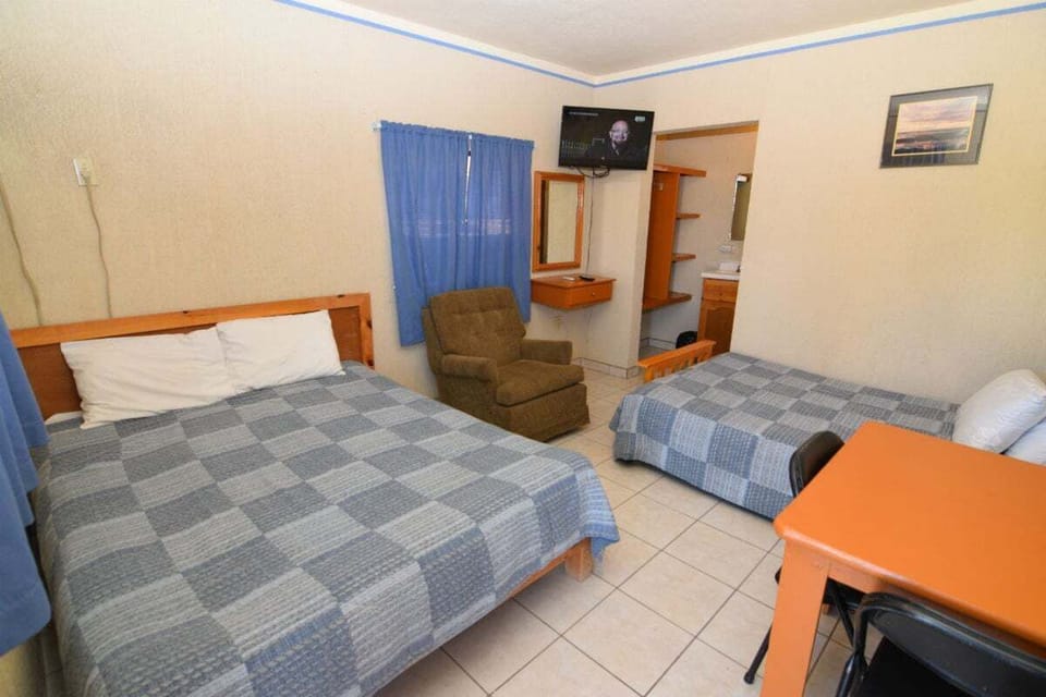 Private entrance to Studio 1 located off the shared hallway — leads directly into the main living and sleeping area .
