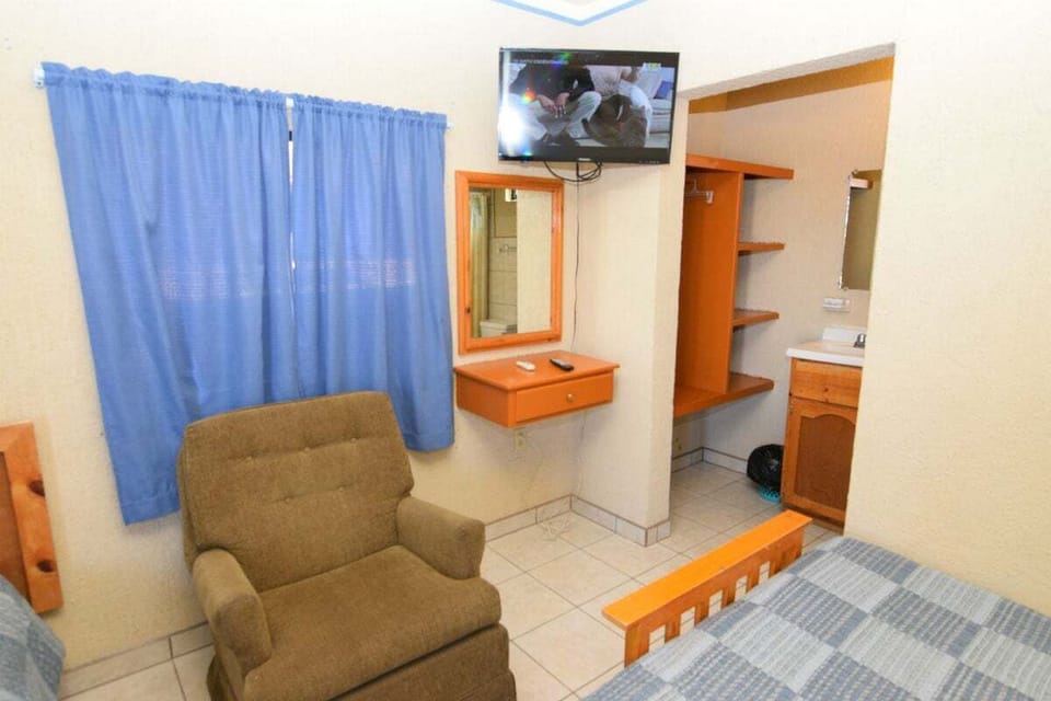 Downtown San Felipe Vacation Rental Studio 1 - TV and Couch