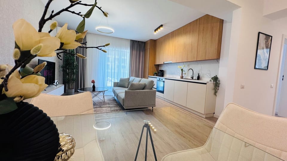 Deluxe Apartment, 2 Bedrooms, Non Smoking | Living area | 126-cm Smart TV with digital channels