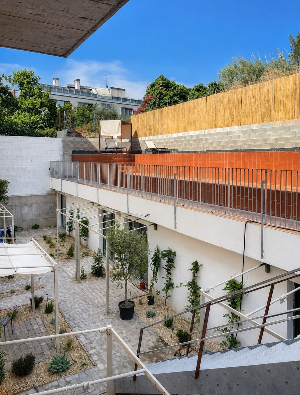 Patio interior trasero