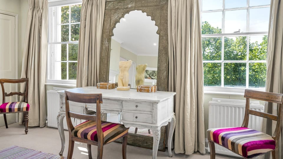 Take in the sweeping views from the Georgian windows.