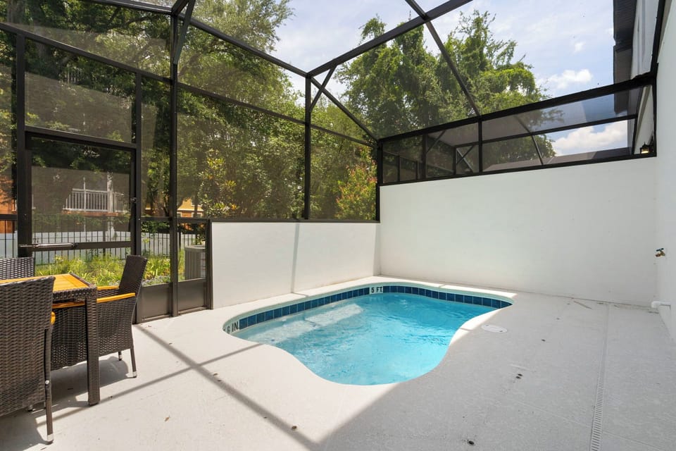 Pool area (BBQ usage included an additional fee)