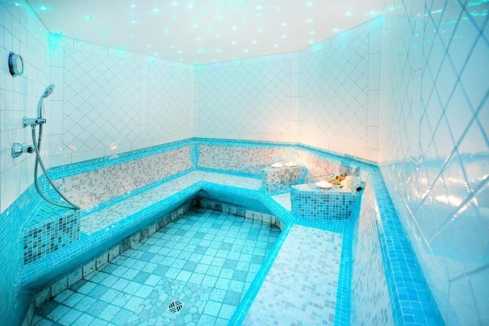 Sauna, hot tub, steam room