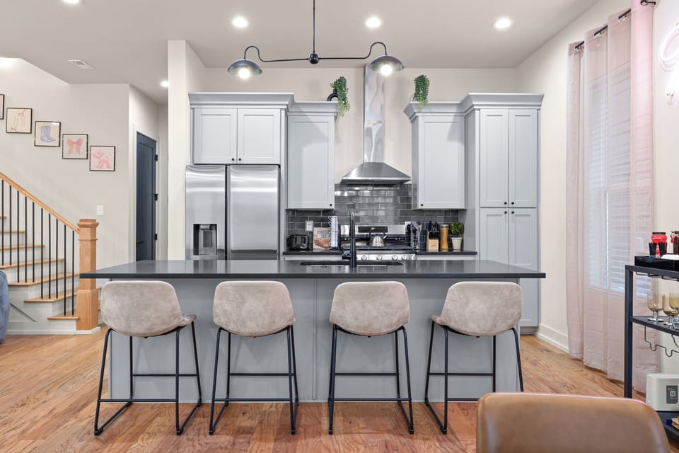 This kitchen was made for everyone to gather without feeling crowded.