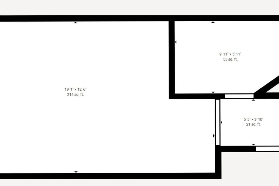 Studio Floorplan 290 Square Feet