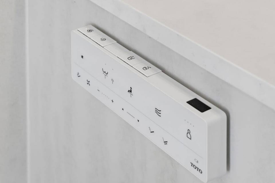 Thoughtfully Designed Bathroom with Smart Toilet