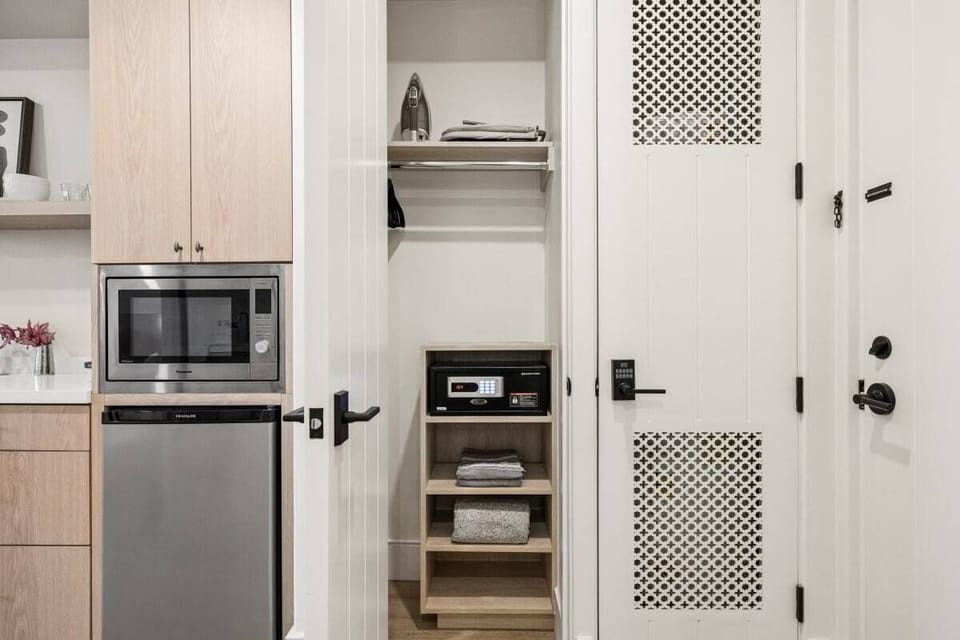 Laptop friendly hotel safe; iron&board and Turkish beach towel