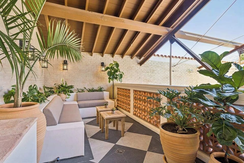 Relax and Unwind in Our Beautiful Open-Air Atrium