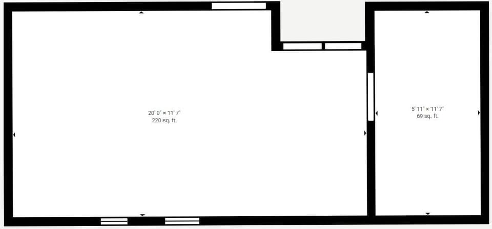 Studio Floorplan xx Square Feet