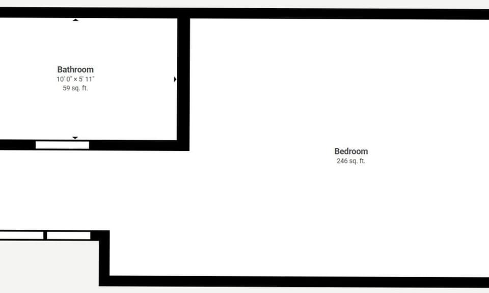 Studio Floorplan xx Square Feet