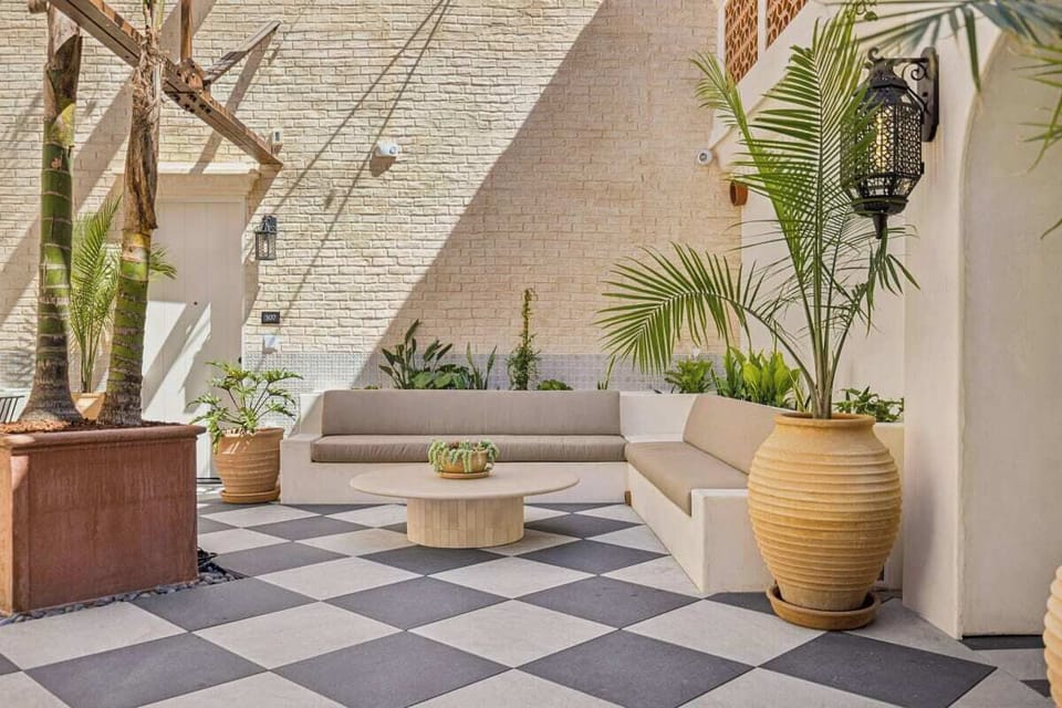 Relax and Unwind in Our Beautiful Open-Air Atrium
