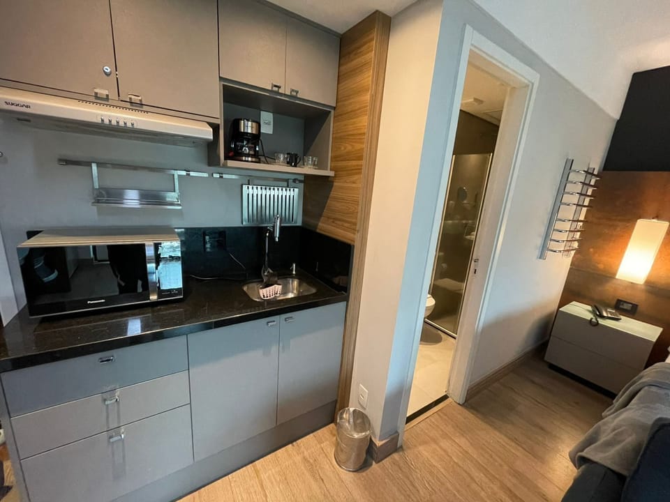 Deluxe Apartment, Balcony, City View | Private kitchen