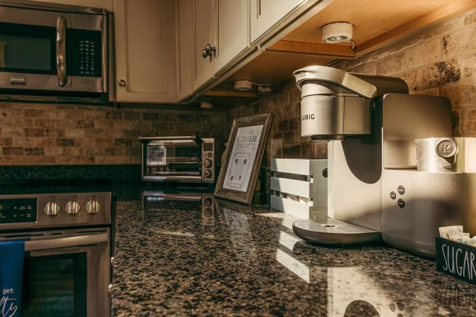 Coffee station stocked for your morning brew