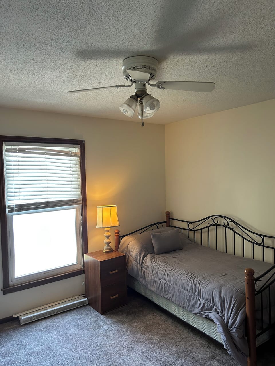Trundle bed (two twin beds with linens)