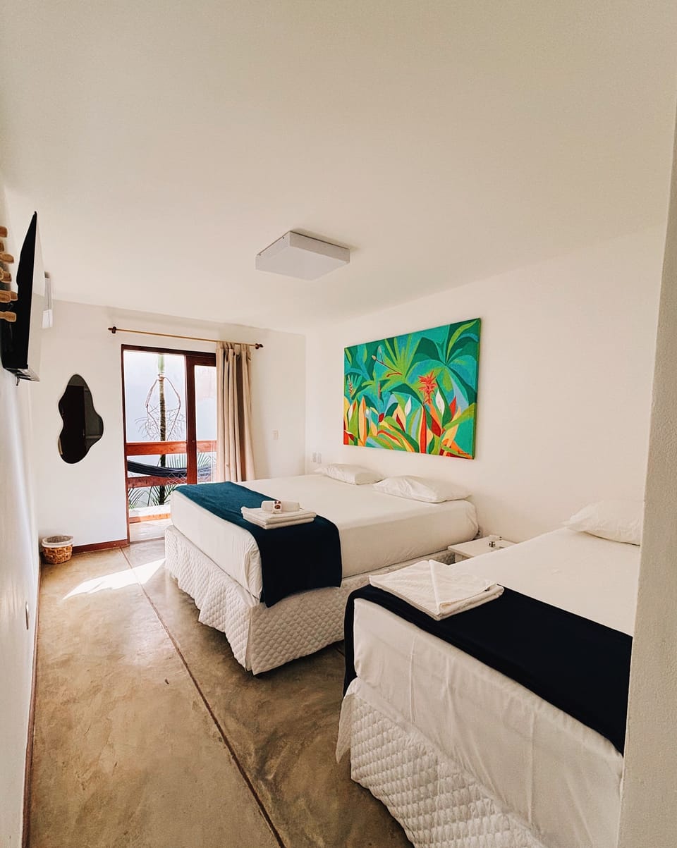 Comfort Triple Room, Balcony, Garden View | Blackout drapes, WiFi (free)