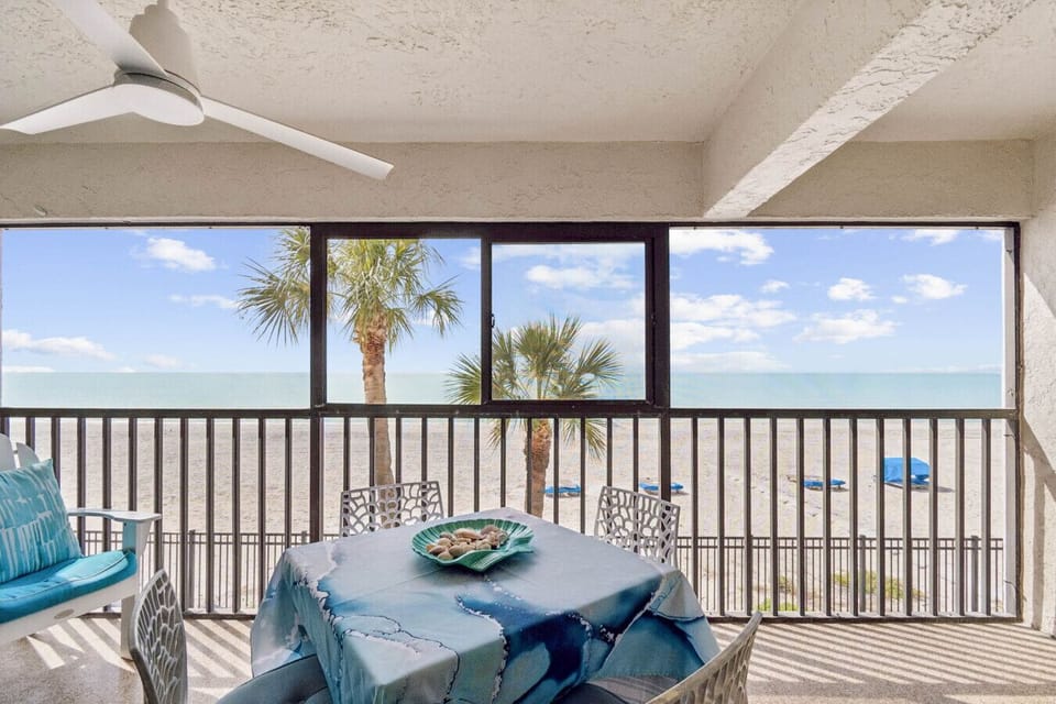 Relax or dine on your private gulf front balcony