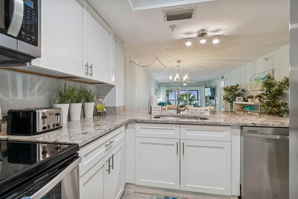 kitchen with stainless steel appliance