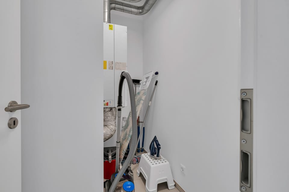 Functional laundry and utility area with everything needed for longer stays and added convenience