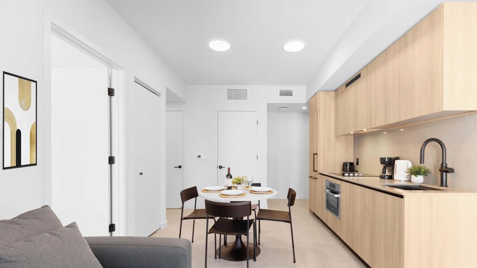 Living room - Sofa bed - Kitchen - Open layout