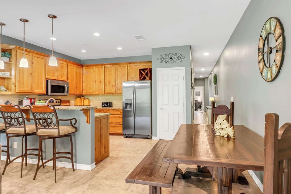 Cook, dine, and connect in this warm open space