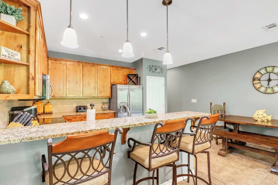 Cook, dine, and connect in this warm open space
