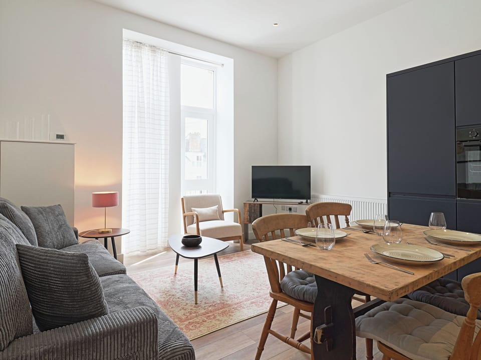 Open plan living space | Apartment 3, The Bath House Apartments - The Bath House Apartments, Ilfracombe