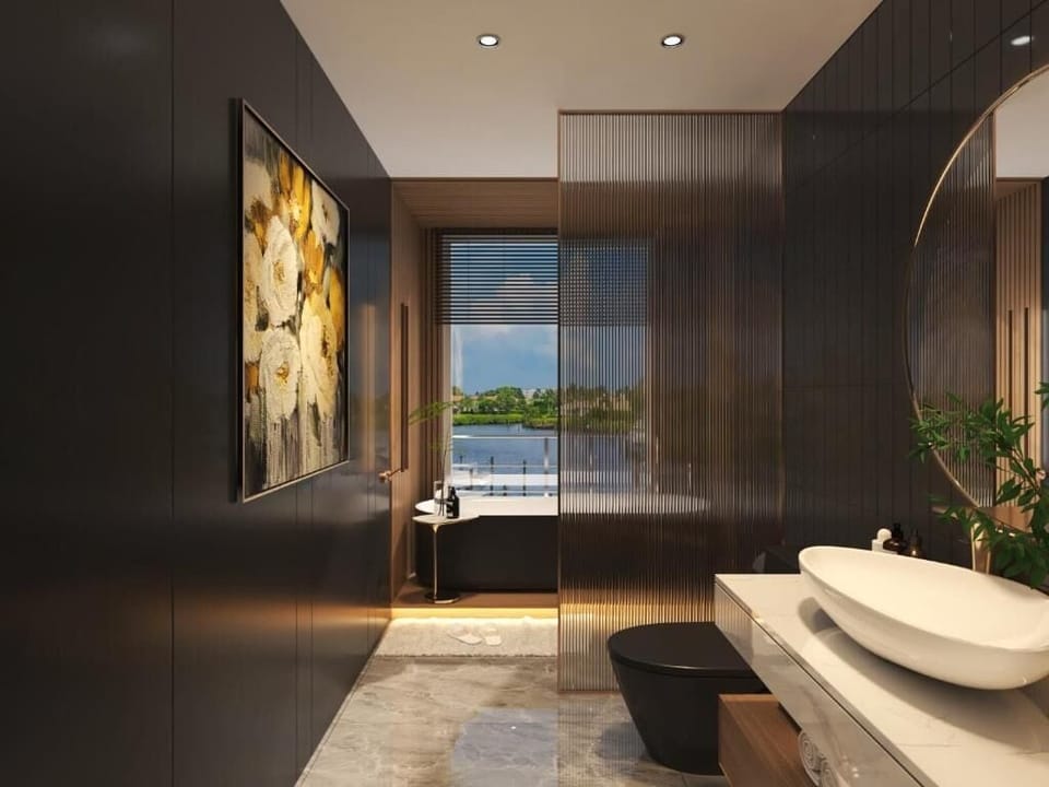 Grand Family Connecting Suite Sea View with Private Balcony | Bathroom | Separate tub and shower, free toiletries, hair dryer, towels