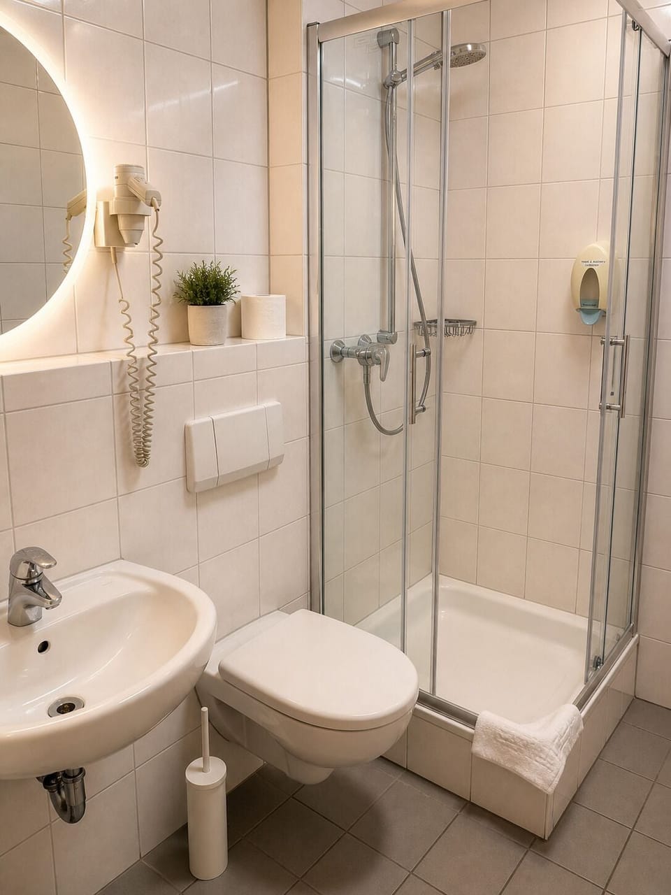 Deluxe Double Room | Bathroom | Shower, hair dryer, towels, soap