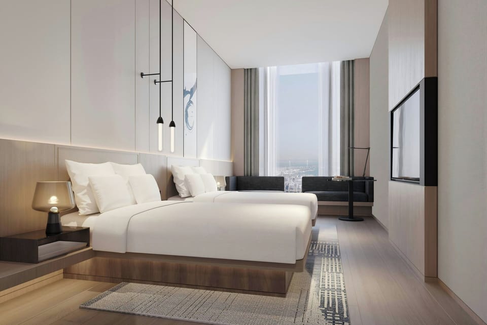 Standard Room, 2 Double Beds, City View