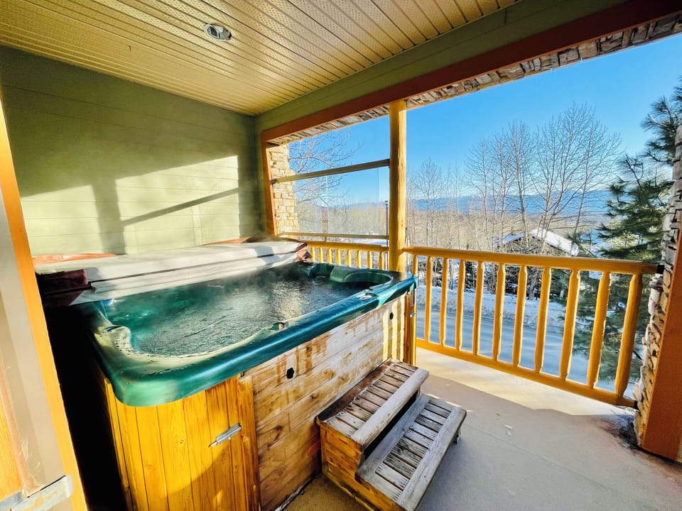 Private Hot Tub on the lower-level deck.