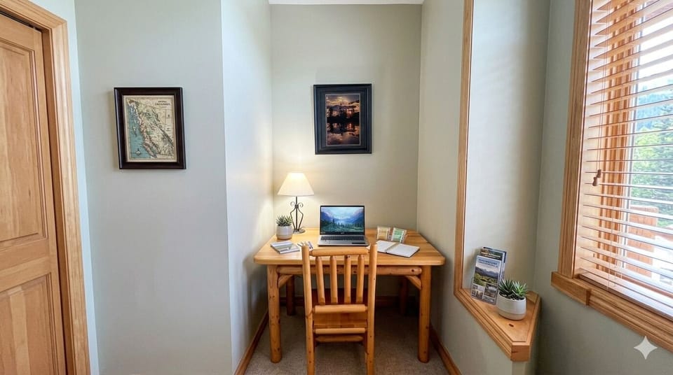 Private work station in Primary Bedroom.