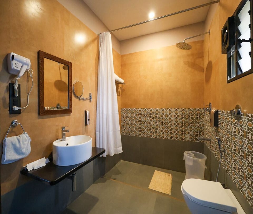 Elite Room | Bathroom | Shower, towels, soap, shampoo