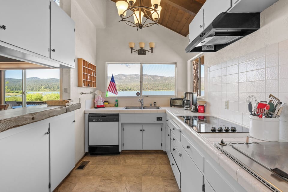 Full Kitchen - Full Kitchen with lake views and all of the essential amenities.