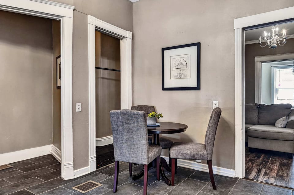 Dining Area: Comfortable dining space with a large table, plenty of seating, and a bright, airy feel that works equally well for a quiet breakfast or a group dinner.