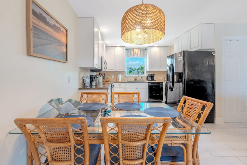 Bright dining area with a welcoming and open feel
