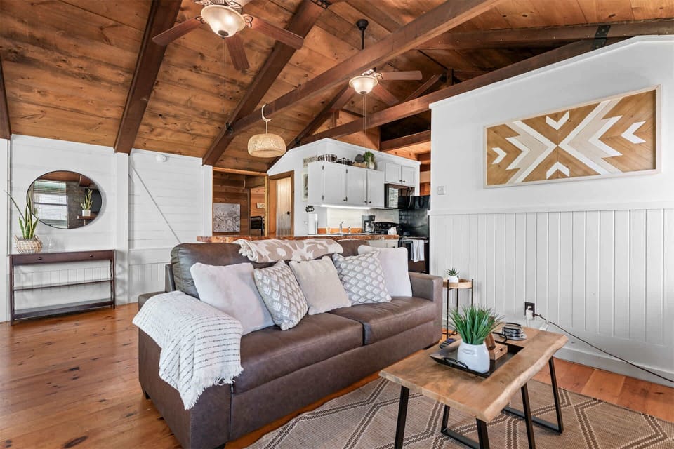 Unwind in the inviting living room & stream your favorites on the smart TV​