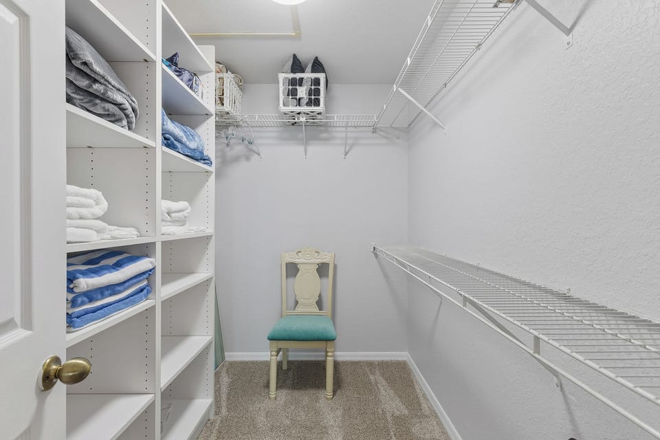 Primary King Bedroom Walk in Closet