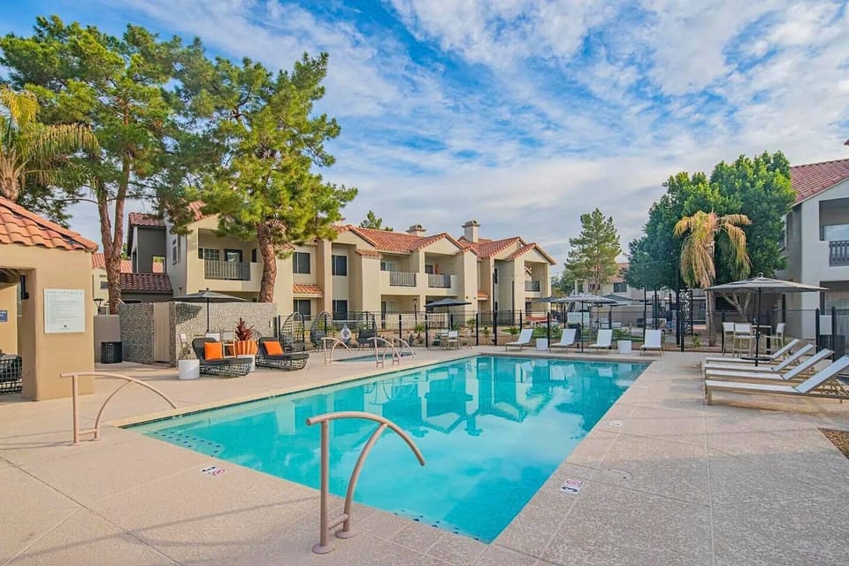 Pool #2. Sunny days call for poolside relaxation.