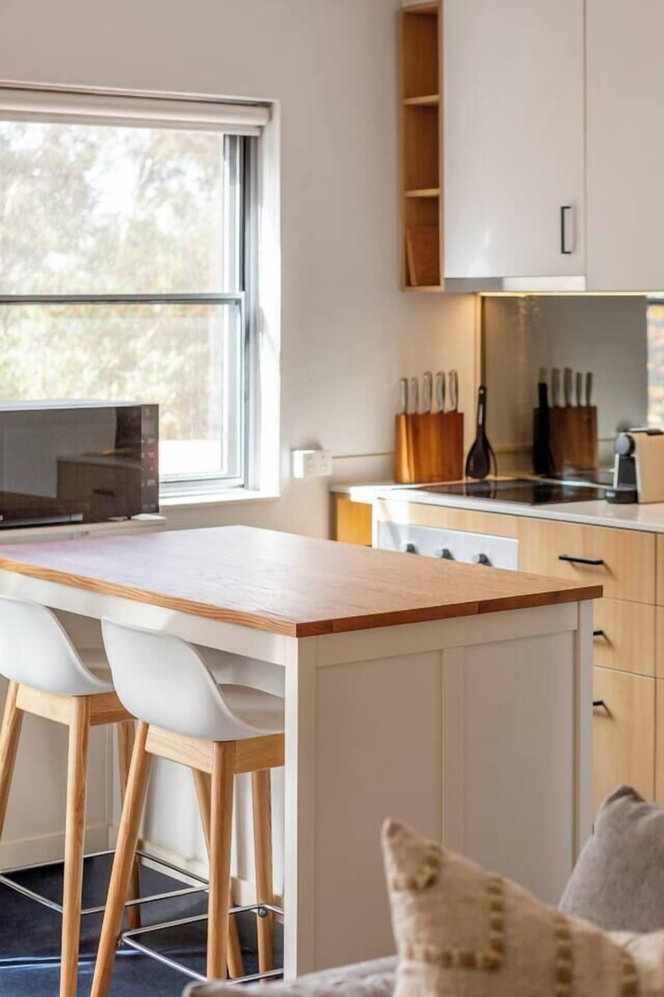 Start your morning at the breakfast bar with coffee from the Nespresso machine before heading out to explore Surry Hills’ vibrant dining scene.