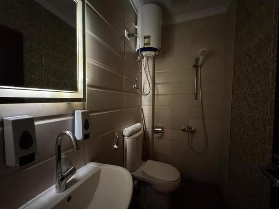 Free toiletries, hair dryer, slippers, bidet