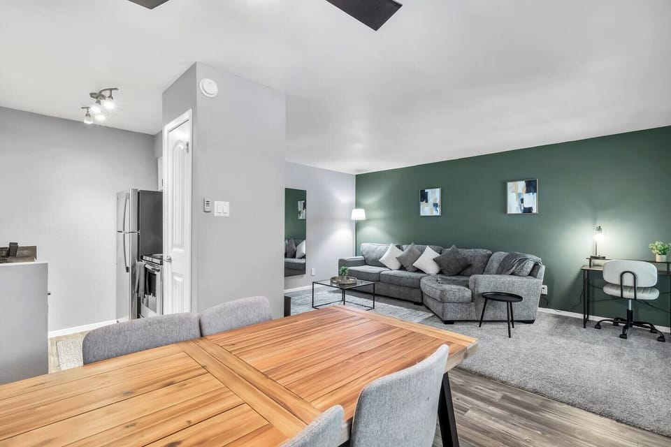 Bright and cozy dining space ideal for meals before heading to AT&T Stadium or enjoying a relaxed dinner after events. Perfect for couples, families, or small groups.