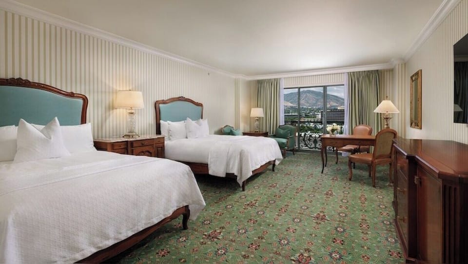 Bedroom. Interior and views may vary based on location and availability