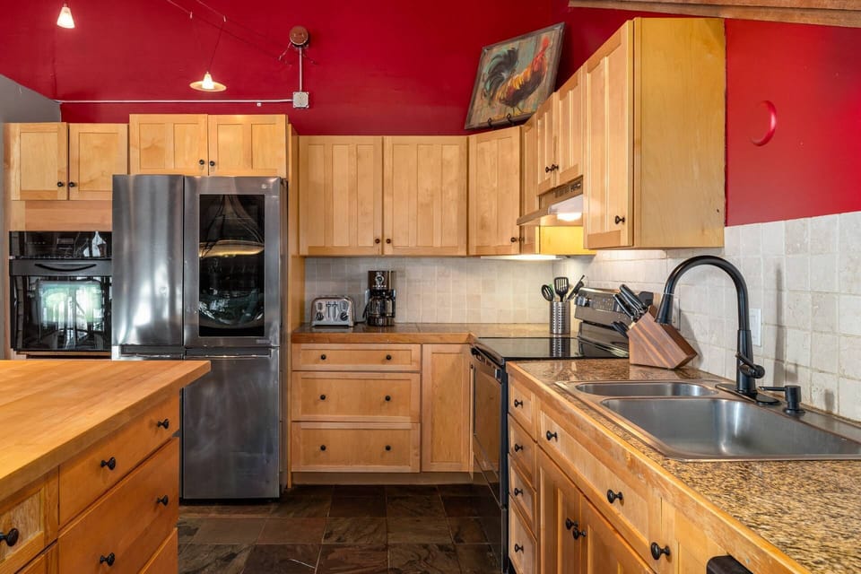 Spacious kitchen for memorable meals with your group.