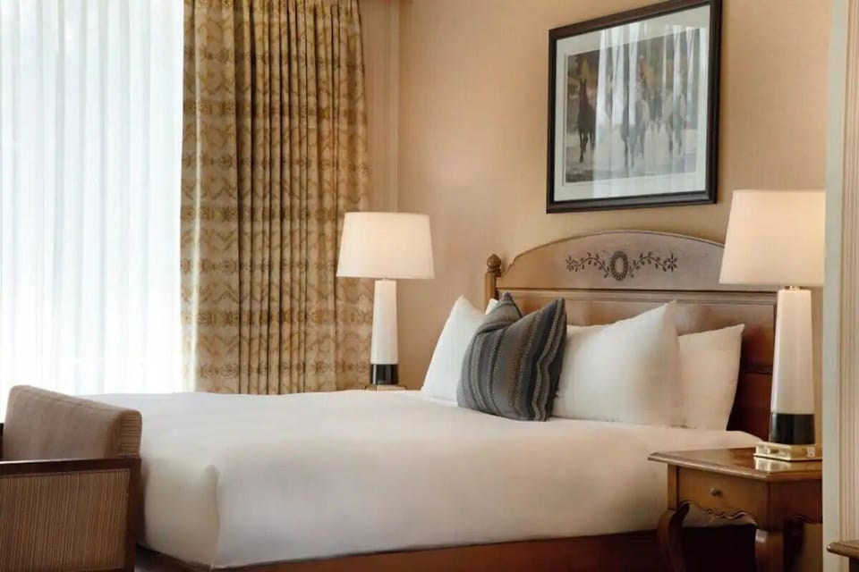 Bedroom. Interior and views may vary based on location and availability