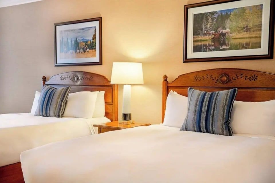 Bedroom. Interior and views may vary based on location and availability