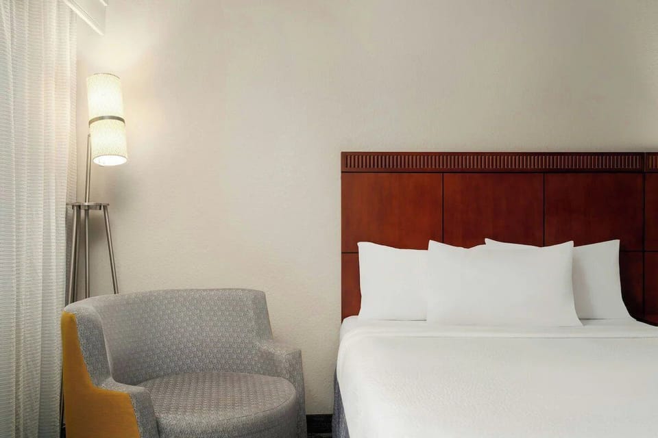Bedroom. Interior and views may vary based on location and availability.